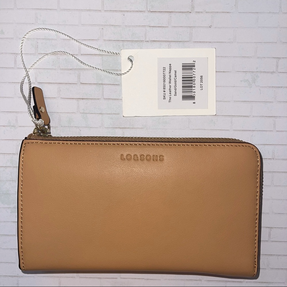 Lo & Sons The Leather Wallet in sand